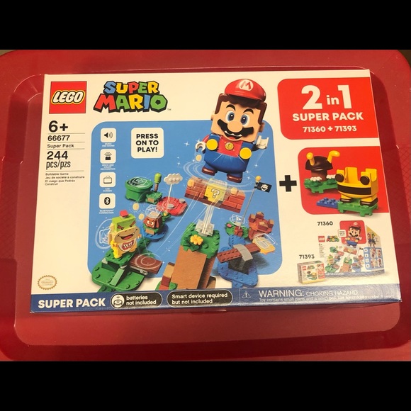 NEW Lego 66677 Super Mario 2 in 1 Super Pack (Contains 71360 and 71393) - Picture 1 of 2